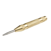 Automatic Center Punch, 5.21” Brass Spring Loaded Adjustable Impact Hole Punch Breaker Tool for Window, Glass, Wood, Metal
