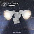 thumbnail image 6 of Globe Electric 240 W Twin Head White Motion Sensor Security Flood Light, 6 of 9