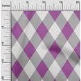 thumbnail image 2 of oneOone Silk Tabby Purple Fabric Argyle Quilting Supplies Print Sewing Fabric By The Yard 42 Inch Wide, 2 of 4