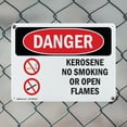 thumbnail image 5 of (2 Pack) Kerosene No Smoking Or Open Flames OSHA Danger Sign 14 Inch X 10 Inch Indoor / Outdoor Rust-Free Aluminum Metal Signs for Workplace, Workshop, and Construction Site, Made in, 5 of 8