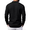 thumbnail image 4 of JAJAHO Mens Linen Long Sleeve Polo Shirt Classic Button Down Collar Casual Business Relaxed Fit Breathable Summer Lightweight Top Cozy Tops, 4 of 9