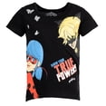 thumbnail image 6 of Miraculous Little Girls' 3-Pack T-Shirts Pink Black Red Orange, 6 of 6