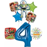 Toy Story 4th Birthday Party Supplies and Balloon Bouquet Decorations