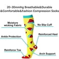 thumbnail image 2 of Compression Socks Men Women With 20-30mmHg Varicose Veins Edema Pregnancy Sports Socks Outdoor Marathon Golf Basketball Cycling, 2 of 7