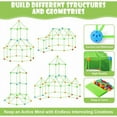 thumbnail image 2 of 174 piezas más un kit de construcción de carpa para niños que brillan en la oscuridad, juguetes de construcción de fuertes aéreos (el color de la bola es aleatorio), 2 of 5