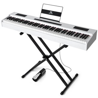 Yamaha P-125A 88-Key Digital Piano Keyboard, Black - Walmart.com