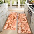 thumbnail image 4 of Kitchen Rugs Sets Of 2,Brown and Pink Of Leopard Print Anti Fatigue Kitchen Mat Rugs Non Slip Washable,Decorative Kitchen Floor Mats for Kitchen,Sink,Laundry,17"X47", 4 of 5