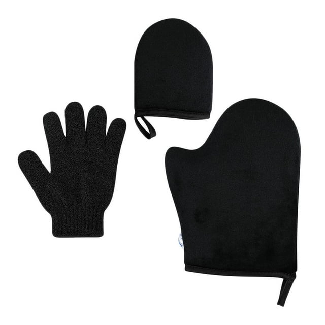 TISHITA Ensemble de 3 Gants Réutilisables pour Appliquer Soi-Même le Bronzage, Gants pour Crème et Lotion - 01