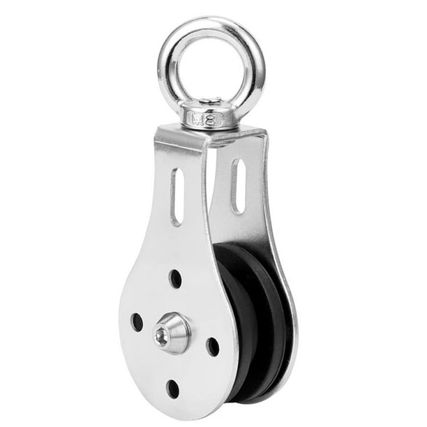 Bloques de polea de acero inoxidable resistentes a la corrosión, rodamientos para equipos de fitness profesionales, accesorio para canoa y kayak con capacidad de peso de 300 kg para una mayor