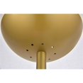 thumbnail image 5 of Eclipse 1 Light Brass Floor Lamp With Frosted White Glass, 5 of 6