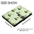 thumbnail image 3 of Leather Notebook with Pen Holder Writing Notepad Includes 100 Pages Lined Journal Cute Frogs on Lily Pads, 3 of 6