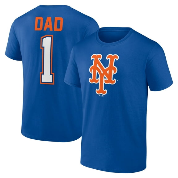 Men's Royal New York Mets Father's Day #1 Dad T-Shirt