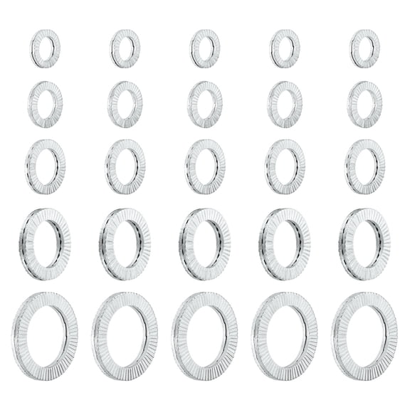 Wedge Locking Washers for M8/M10/M12/M16/M20 Bolts, 60 Pack Manganese Steel