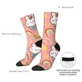 thumbnail image 4 of KLL Rabbit So Cute Print Cool Socks Men's Women's Crew Socks Funny Crazy Novelty Stockings, 4 of 6