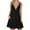 Black, variant on IROINNID Short Dress For Women Solid Color Summer Fashion Camisole Suspenders Pullover Dress Sleeveless V-Neck Sundress
