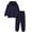 Navy, variant on XUELUO Toddler Boys Outfit Sets Solid Color Sweatsuit 2 Piece Sweatshirt And Sweatpants Basic Boys Sets Clothing Activewear