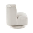 thumbnail image 4 of Lexicon Joyce Textured Fabric Swivel Chair in Beige, 4 of 10