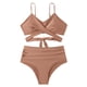 thumbnail image 1 of Conjunto de bikini para mujer, traje de baño cruzado de dos piezas para mujer, bikini envolvente, 1 of 5
