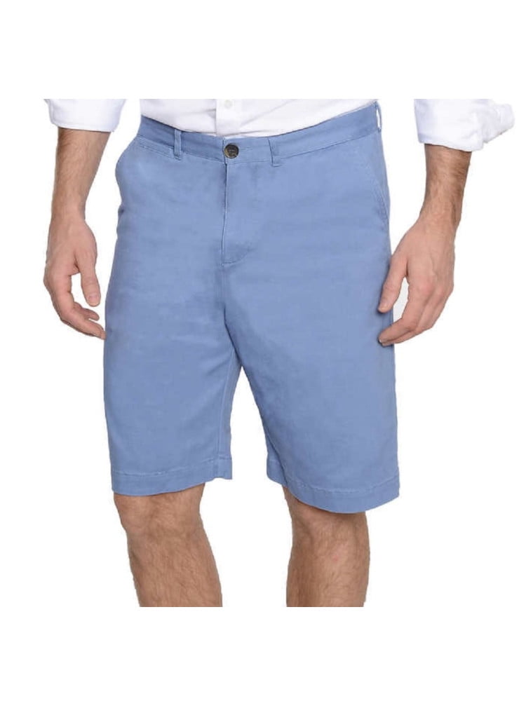Jachs Mens Size 40 Casual Flat-Front Chino Shorts, French Blue ...