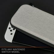 PowerA Slim Case for Nintendo Switch - OLED Model, Nintendo Switch or Nintendo Switch Lite - Grey
