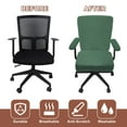 thumbnail image 4 of Office Chair Covers, 38-48cm Stretchable Computer Chair Slipcover, Army Green, 4 of 7