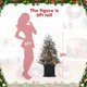 thumbnail image 5 of 3ft pre-lit artificial small snow flocked christmas tree - 2pcs set con 78 LED lights para christmas home decor, 5 of 9