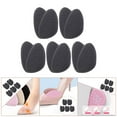 thumbnail image 6 of 5 Pairs Sandals High Foot Pads Reusable Soft Ball of Foot Cushions Forefoot Pads for Women Prevention Pads - Black, 6 of 8