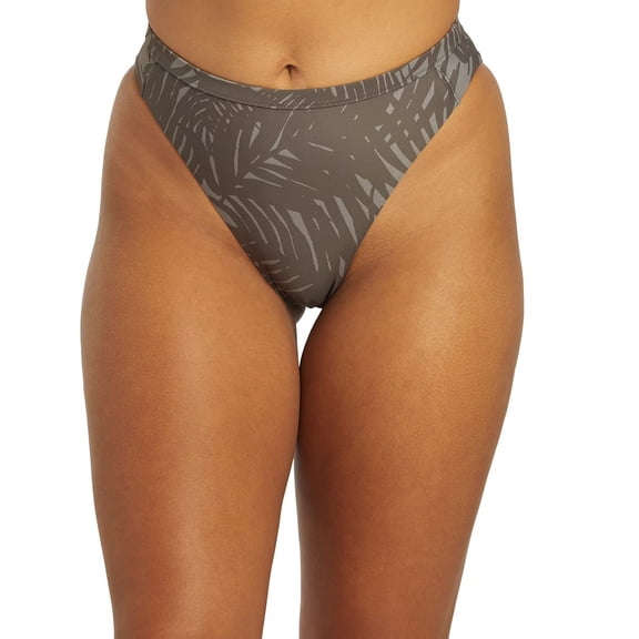 Sporti x Stef Corgel Isla Palm Shadow High Waisted Cheekini Bottom, High Waist (Women’s)