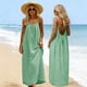 thumbnail image 2 of Una Línea de Vestidos de Verano para las Mujeres 2025 sin Mangas Cami sin Espalda Vestido de Sol Largo Corria de Espagueti Vestidos para las Mujeres, 2 of 9