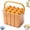 Orange, variant on Silicone Ice Stick Tray with Storage Caddy, 6/12 Cavity Long Cube Mold Set with Lid & Handle,Portable Popsicle Maker
