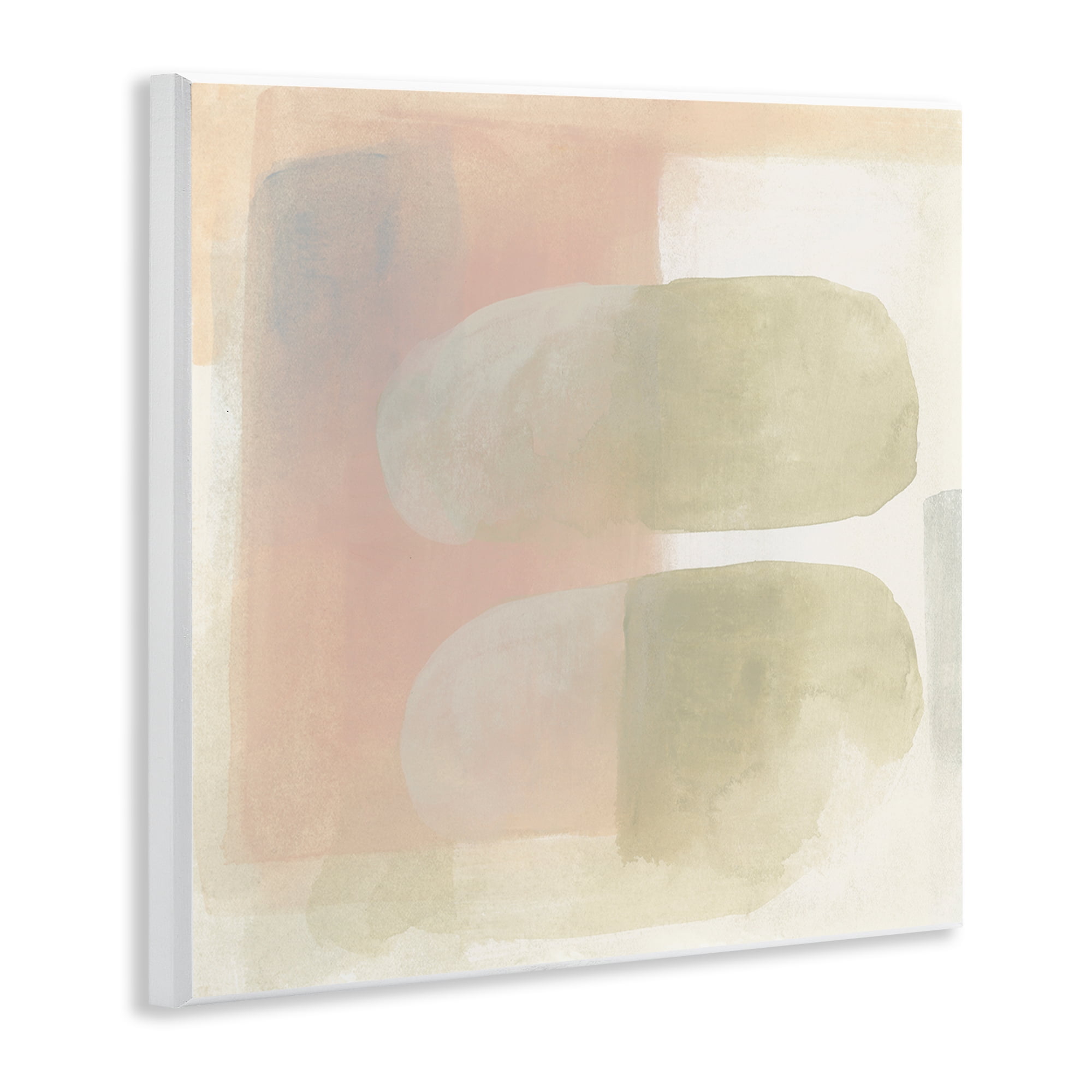 Stupell Industries Two Oval Shapes Abstract Painting Unframed Art Print Wall Art, 12 x 12