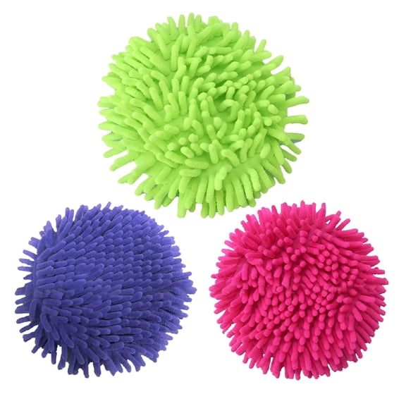 ACDANC 3 Packs Mop Head Replacement Refill 360° Spin Mop Replacement Head Round Microfiber Mop Head RANDOM COLOR (9.8" in Dia)