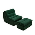 thumbnail image 4 of Modern Compressed Lounge Chair with Ottoman, Cozy Corduroy Recliner for Small Spaces, Living Room, or Bedroom, 4 of 9