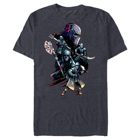 Star Wars The Rise of Skywalker Knights of Ren - Short Sleeve Blended T-Shirt for Adults - Customized-Navy Heather