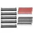 thumbnail image 4 of LAFGUR Bande de Barrière de Borne Bloc de Barrière de Fil, 5pcs Double Rangée 12 Positions 600V 15A Bloc de Borne de Vis + Bande de Barrière de Borne Pré-Isolée, 4 of 8