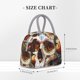 thumbnail image 2 of Fotbe Rose Floral Skull Bolsa de Almuerzo con Estampado, Lonchera Aislada, Contenedor de Comida Reutilizable Tipo Cooler a Prueba de Fugas, 2 of 6