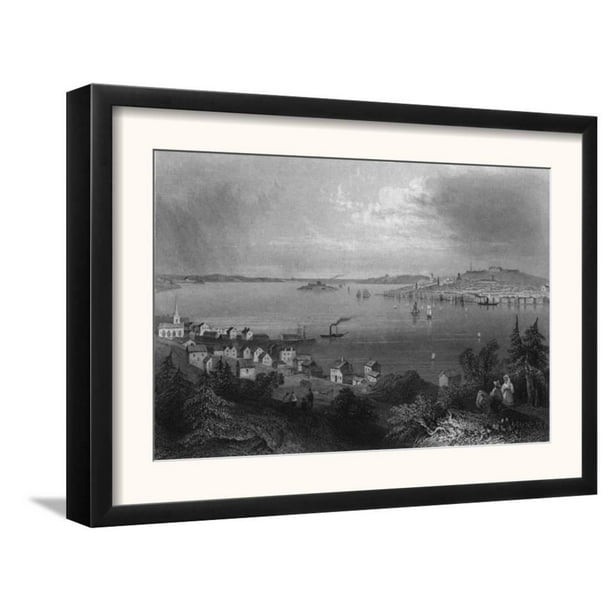 Halifax, Nova Scotia, Canada, Panoramic View of the City fr... Framed