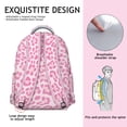 thumbnail image 4 of Leopard Print Students Backpack Cheetah Pattern Animal Design Modern Cute School Bag for Students and Students, 4 of 5