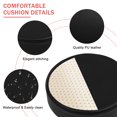 thumbnail image 3 of YRLLENSDAN Rolling Stool，Shop Stools with Wheels Garage Stool Salon Shop Stool Adjustable Stool Tattoo Stool with PU Cushion (Black), 3 of 7