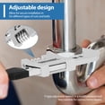 thumbnail image 2 of Ikoopy Adjustable Wrench 10inch Wide Jaw Adjustable Spanner Opening up to 2Inch Portable F Shaped Adjustable Wrench Tool High Carbon Steel Spanner for Plumbing and Household Repairs, 2 of 10