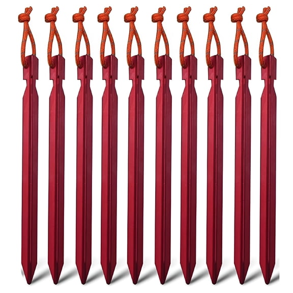 TALENO Tent Stakes Heavy Duty Metal Ground Pegs Camping Stake Tarp Anchors Tent Spikes Aluminum Outdoor