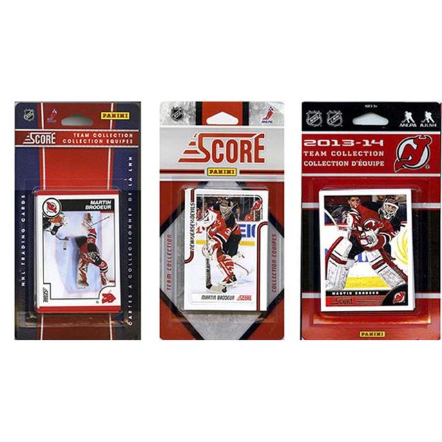 CandICollectables DEVILS313TS LNH New Jersey Devils 3 Différents Ensembles d'Équipe de Cartes à Échanger sous Licence