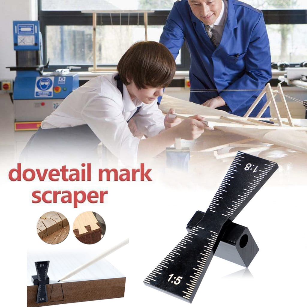 Details about   Black Woodworking Dovetail Marker Marking Gauge to Hardwood & Softwood Aluminum