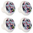 thumbnail image 1 of 4 Pcs Panda Knobs for Kitchen Cabinet Cupboard Dresser Bookcase Drawer Pulls Handles Round Home Decor, 1 of 5