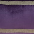 thumbnail image 5 of Boho Purple with Gold Fringe Decorative Lumbar Throw Pillow, 5 of 5