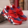 thumbnail image 5 of YOUYEDIAN Toddler Shoes Leather Upper Thick Sole Comfortable Tennis Sneakers Outdoor Non-Slip School Sports Shoes(Red,13 Little Kid), 5 of 5
