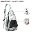 thumbnail image 2 of Autumn Leaves Shoulder Sling - Seasonal Maple & Flower Pattern, Fashionable Anti-Theft Daypack, 2 of 4