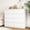 White & 8 Drawer, variant on 63 Inch 12 Drawer Dresser for Bedroom,Modern Wood Dresser Chest of Drawers with Large Storage Space for Bedroom, Sturdy Organizer for Closet, Living Room, Hallway,Black,63"x15.7"x38.5"