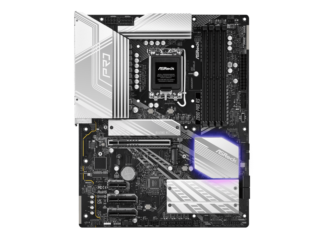 ASRock Z890 Pro RS LGA 1851 Intel Z890 SATA 6Gb/s ATX Motherboard
