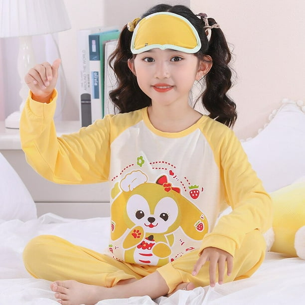 Pijamas de Disney conjunto de pijamas para ninos ropa de dormir para ninos pantalones de manga corta de verano para ninas Pijama fino de dibujos animados para ninos altura infantil de 120 130cm